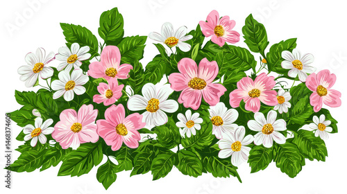 Elegant floral arrangement featuring delicate pink and white blossoms