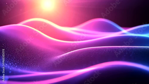 Wallpaper Mural Abstract vibrant wavy design Torontodigital.ca