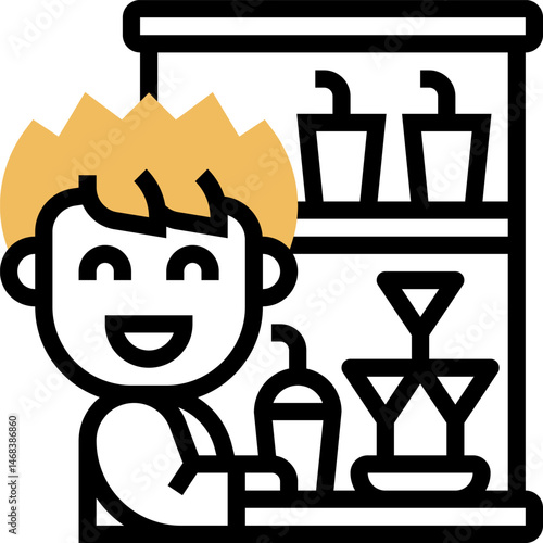 bar illustration on a white background    