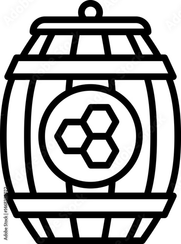 barrel illustration on a white background    