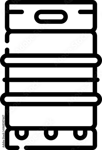 beer keg illustration on a white background     