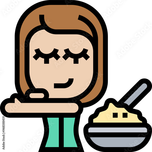 body scrub illustration on a white background     