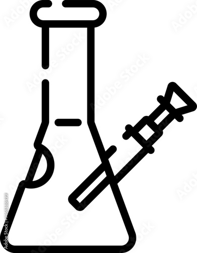 bong illustration on a white background     