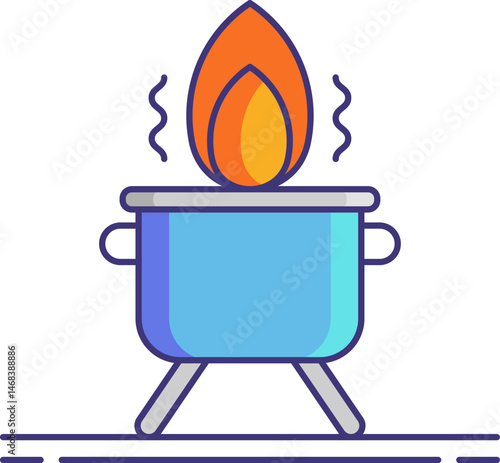 brazier illustration on a white background    