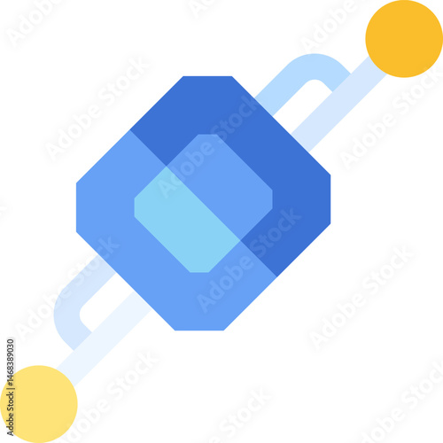 brooch illustration on a white background    