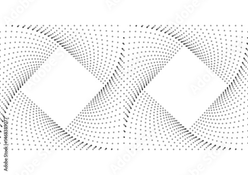 Abstract vector graphic based on harmonic vortex