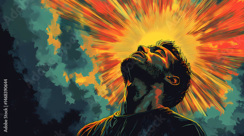 I will not be shaken psalm digital vector file. [Cyber Serenades] | Cyber Cantata | digital psalm. Illustration