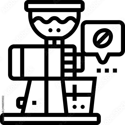 coffee grinder illustration on a white background    