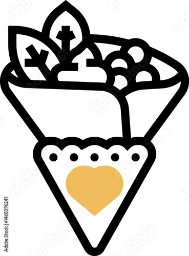 crepe illustration on a white background     