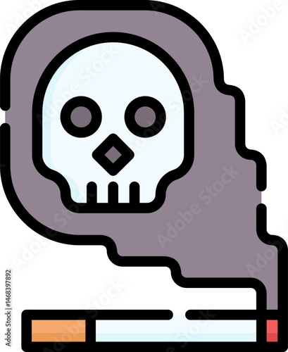 death illustration on a white background     