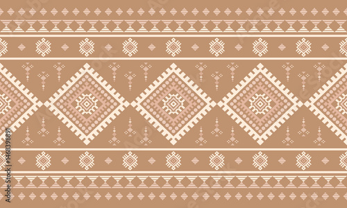 Southwest Native seamless pattern ethnic tribal Aztec geometric Navajo Native American fabric colorful design vector for textile print