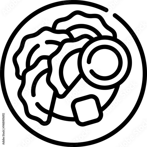 dumplings illustration on a white background     