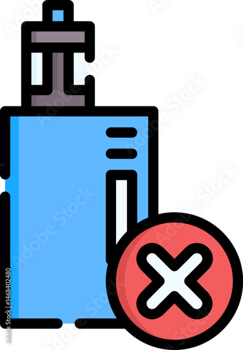 electronic cigarette illustration on a white background     