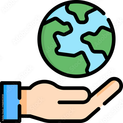 environmental protection illustration on a white background     