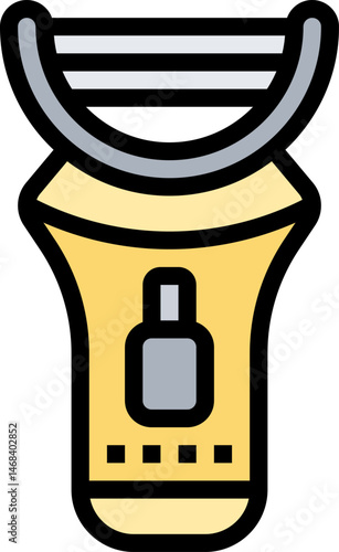 epilator illustration on a white background     