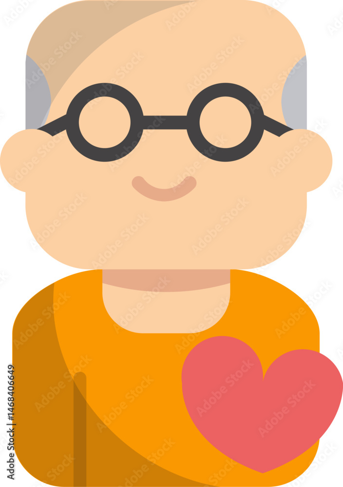 custom made wallpaper toronto digitalgrandfather illustration on a white background    