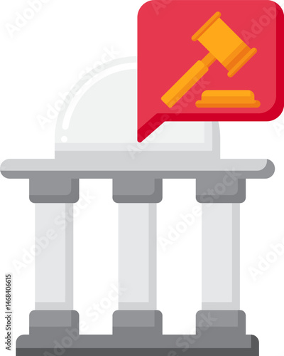 governmental illustration on a white background     