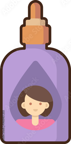 hair care (3) illustration on a white background     