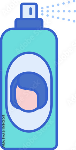 hairspray (2) illustration on a white background     