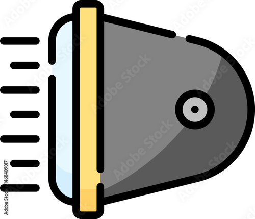 headlight illustration on a white background    