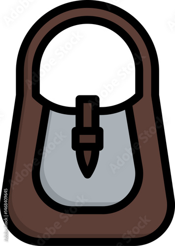 hobo bag illustration on a white background     