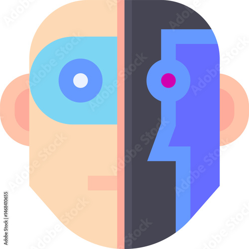 humanoid illustration on a white background    