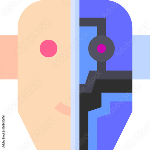 humanoid illustration on a white background     