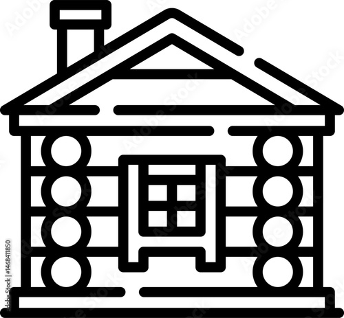 izba illustration on a white background    