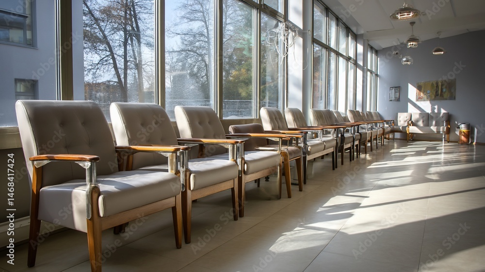 Waiting Room with Large Windows Waiting Room with Large Windows