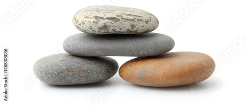 Obraz na płótnie Stacked Smooth Stones w salonie