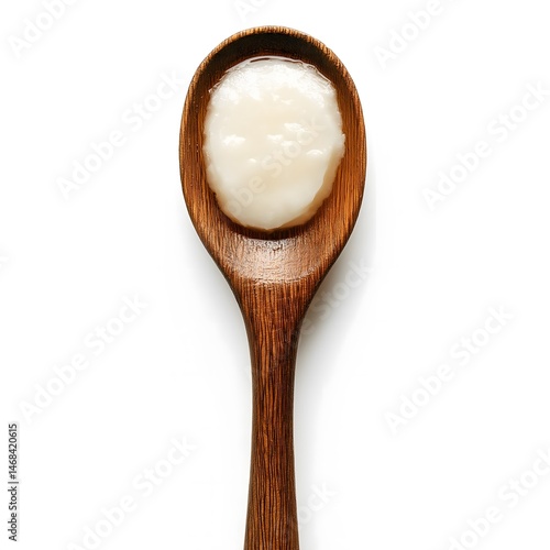 Obraz na płótnie Wooden Spoon with White Substance w salonie