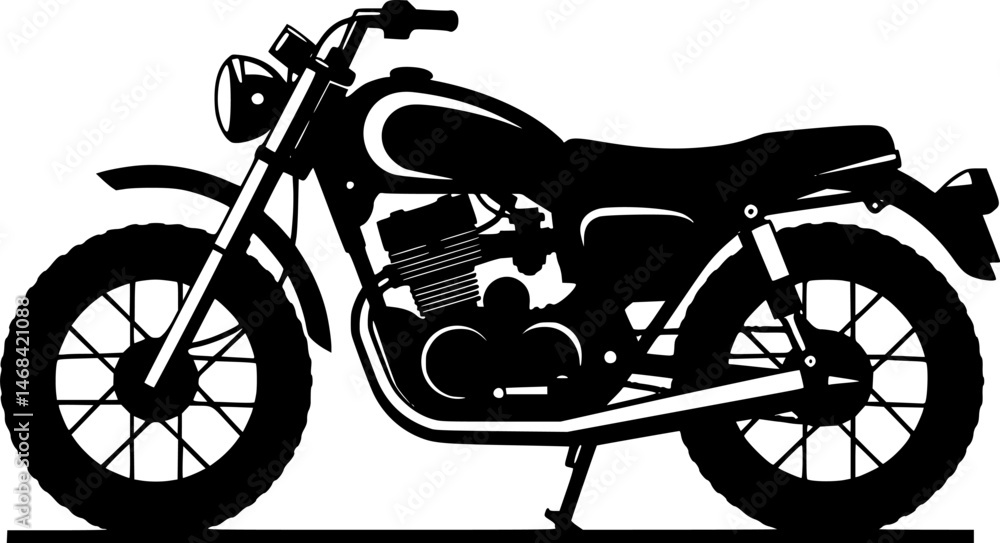 Fototapeta premium A hand drawn illustration of bike 