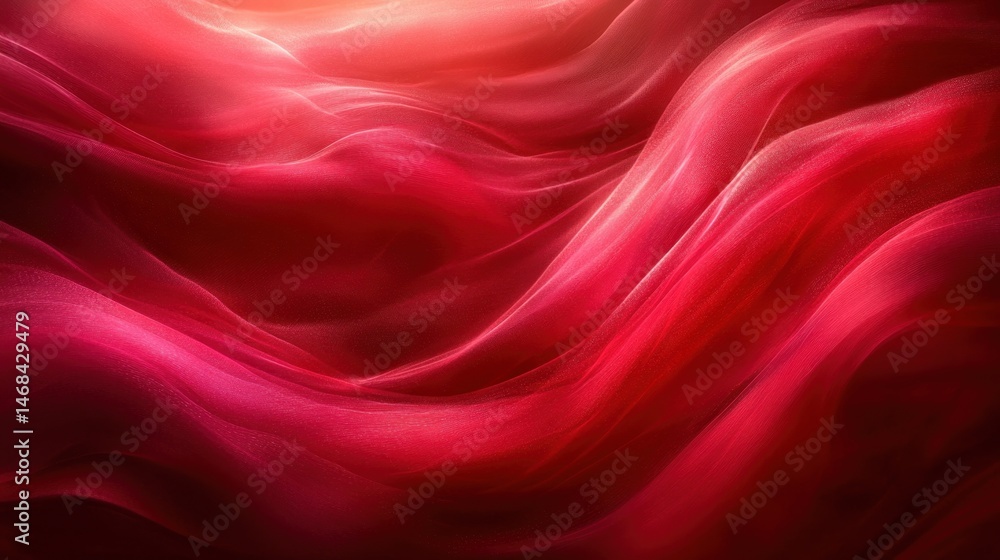 Obraz premium Abstract flowing crimson fabric