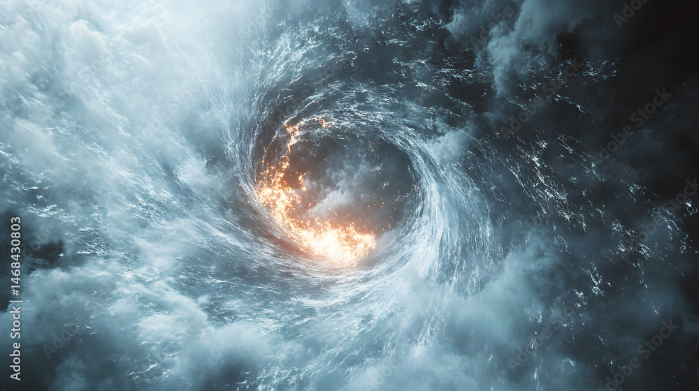 Fototapeta premium Cyclone Particle Effects