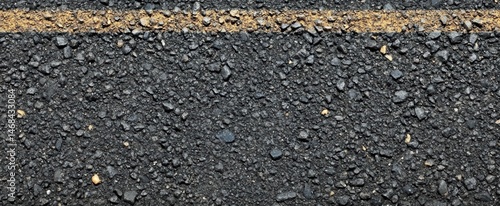 Wallpaper Mural Textured Asphalt Surface with Yellow Line for Roadway and Construction Backgrounds Torontodigital.ca