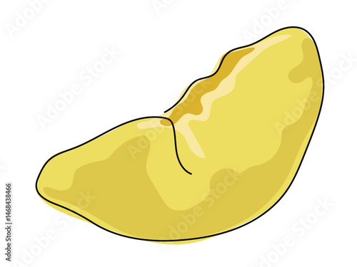 Durian, in continuous line, draws on a white background.