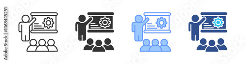 Workshop Multi Style Icon Set Vector 