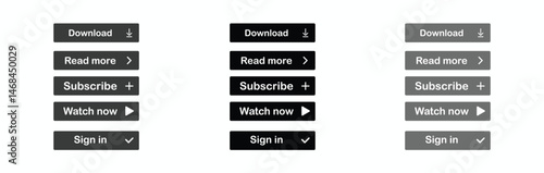 Read more Icon. Learn More button set.learn more text web button.