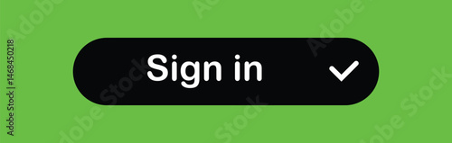  web buttons sign in. Sign up form. Login icon isolated in black and white background.
