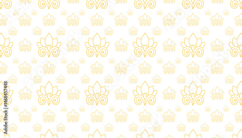 Traditional  motifs floral seamless pattern background vector, texture, fabric and textile, wallpaper, packaging design minimalist background.eps