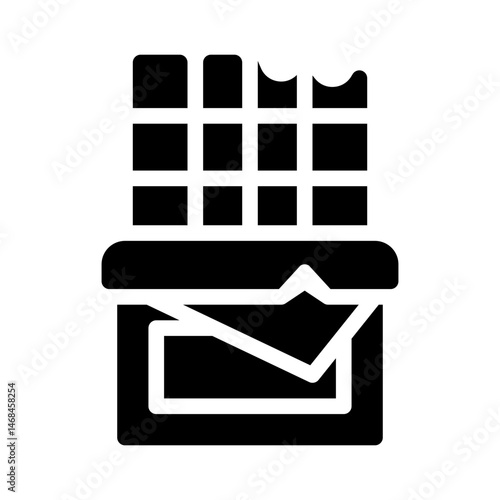 chocolate glyph icon