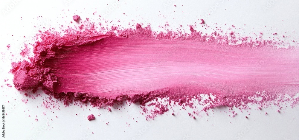 Swatches of Pink Makeup Powder on White Background Swatches of Pink Makeup Powder on White Background