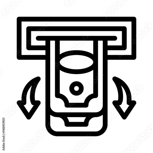 ATM line icon