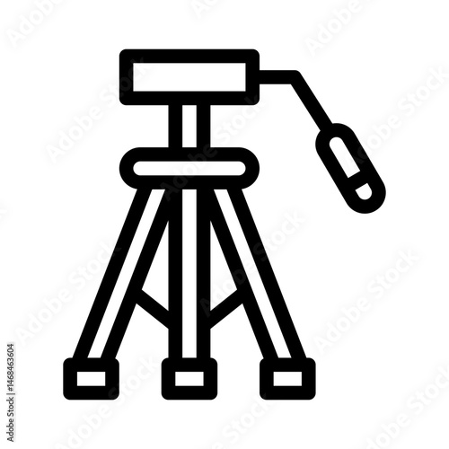 tripod line icon