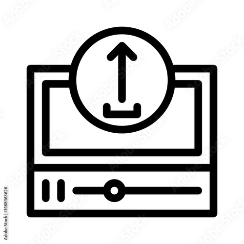 upload line icon