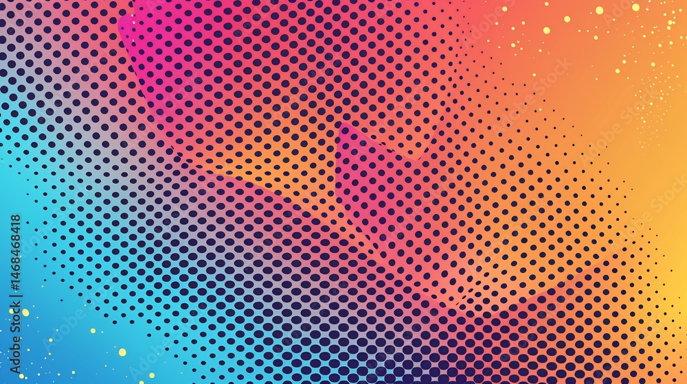 Abstract vibrant colorful halftone background with smooth gradients Abstract vibrant colorful halftone background with smooth gradients