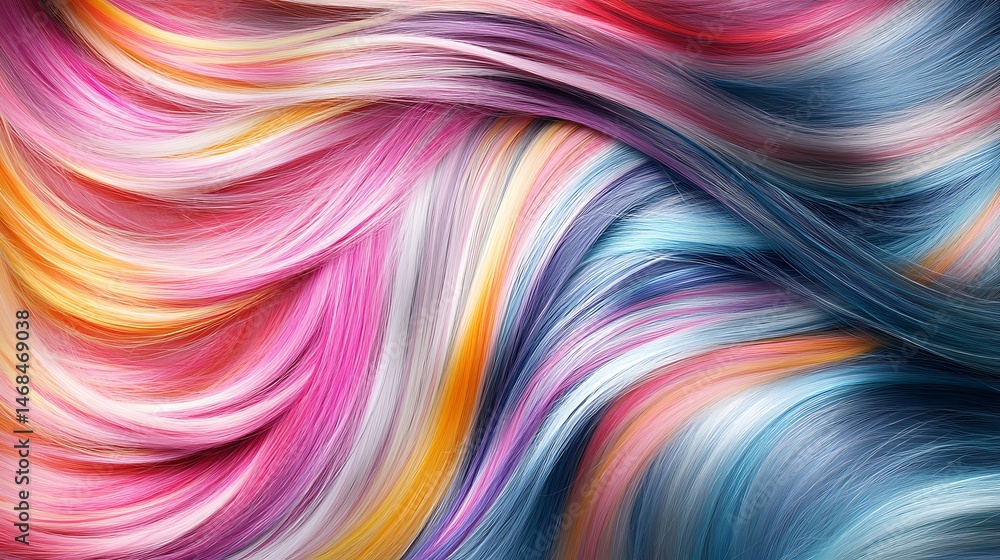 Vibrant Rainbow Hair: A Symphony of Colors Vibrant Rainbow Hair: A Symphony of Colors