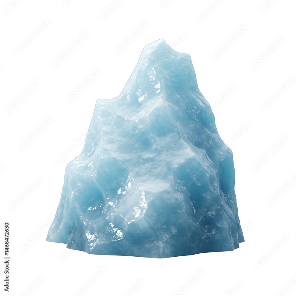 3D Blue Iceberg Glacier Frozen 3D Blue Iceberg Glacier Frozen
