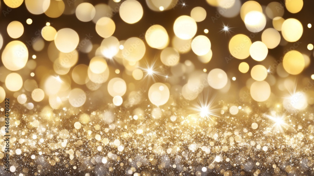 Golden Bokeh Background - Festive and Elegant Golden Bokeh Background - Festive and Elegant