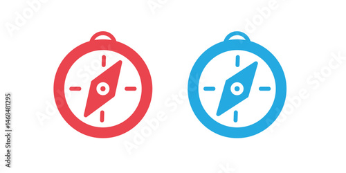 compas vector icon isolated on transparent background, compas logo design